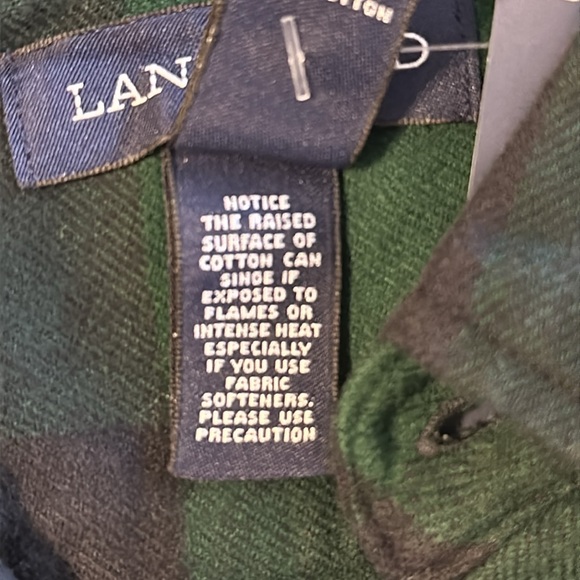 Men’s Lands’ End Flannel Shirt XL NWT - Picture 6 of 6